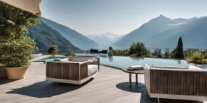 luxury hotel in Ticino with scenic views