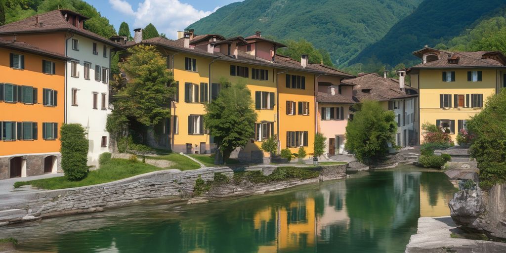 traditional architecture and landscapes of Ticino