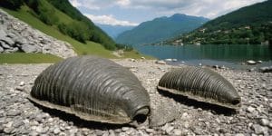 trilobites fossils in Ticino landscape