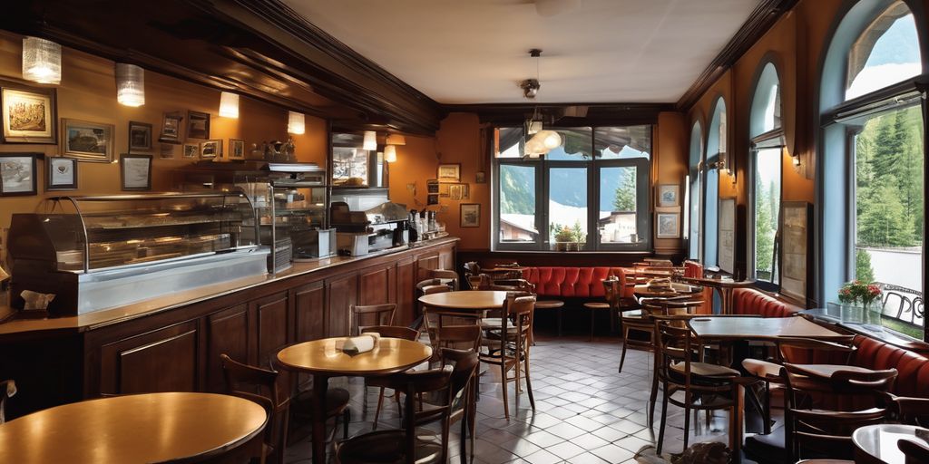 coffee shop interior Ticino Switzerland